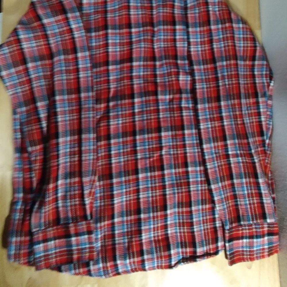 Vintage JC Penney Long Sleeve Flannel Button Shirt - Picture 5 of 8